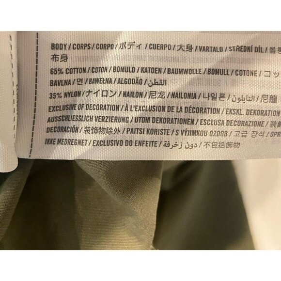 NWT Abercrombie Fitch Jen Reed Wide Leg Cargo Pants Olive Green XS Short New - Picture 5 of 7